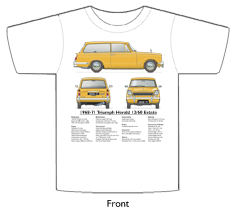 Triumph Herald Estate 13/60 1968-71 T-shirt Front